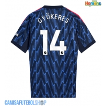 Camisa de time de futebol Arsenal Viktor Gyokeres #14 Replicas 2º Equipamento 2025-26 Manga Curta